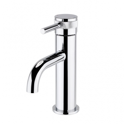 Round  Industrial Basin  Mono Mixer Tap With Knurling Handle