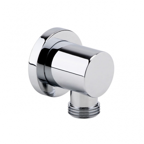 Minimalist Chrome Plated Brass Outlet Elbow