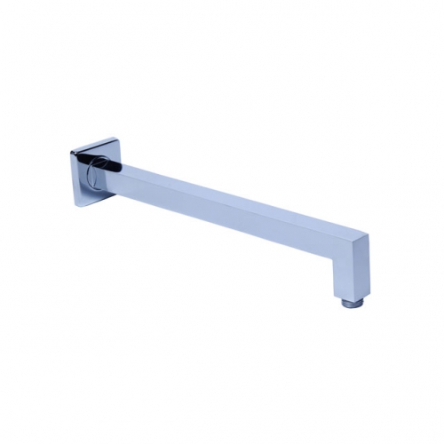 Square Wall Mounted 90 Degree Bend Shower Arm 393mm - Chrome