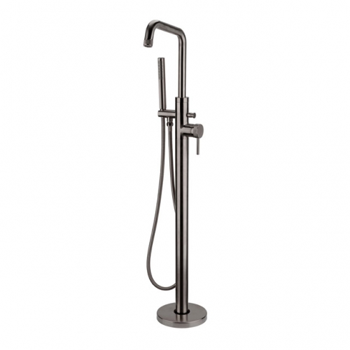 Freestanding Bath Shower Mixer With Knurling Handle