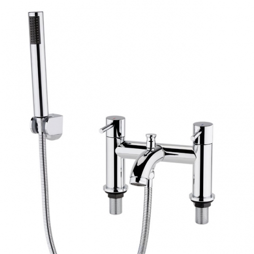 Curving spout G3/4 Cartridge Bath Shower Mixer& ABS Handleset Shower Kit