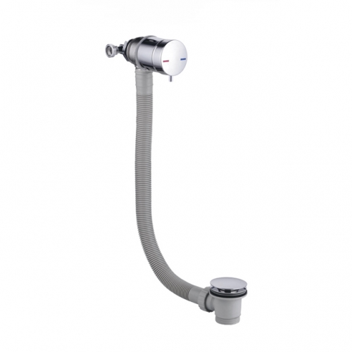 Easy Clean Click Clack Brass Bath  Mixer Filler with G3/4 inlet&brass waste body  with HOSE LENGTH 560MM