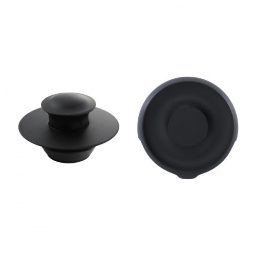 EZ Drain Cover Trim Kit in Matte Black