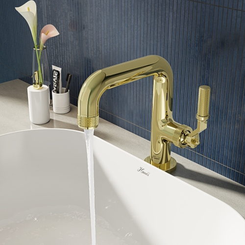 Luxuriously Style Mono Basin Mixer+CLICK WASTE