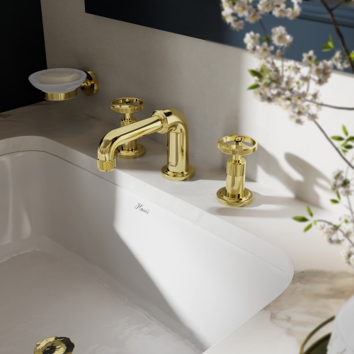 Luxuriously Industrial Style 3holes Basin Mixer