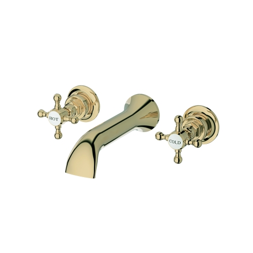 Traditional 3 Holes Wall Mounted Bath Spout