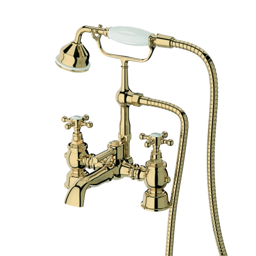 Traditional Desk Bath Tap With  Shower Whole Brass
