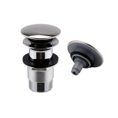 G1-1/4 Basin Waste, Slotted, SS304 Cap, Brass Body, Brass Nut