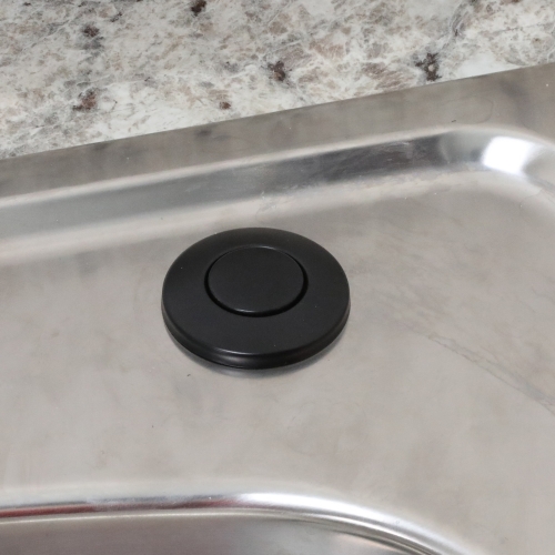 Kitchen Sink Top Mount Air Switch for Garbage Disposals Replacement Button in Matte Black