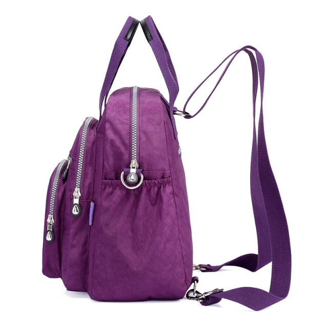 Multipurpose Waterproof Nylon Handbag Women Backpack Shoulder Bag Lady Mom Crossbody Bag