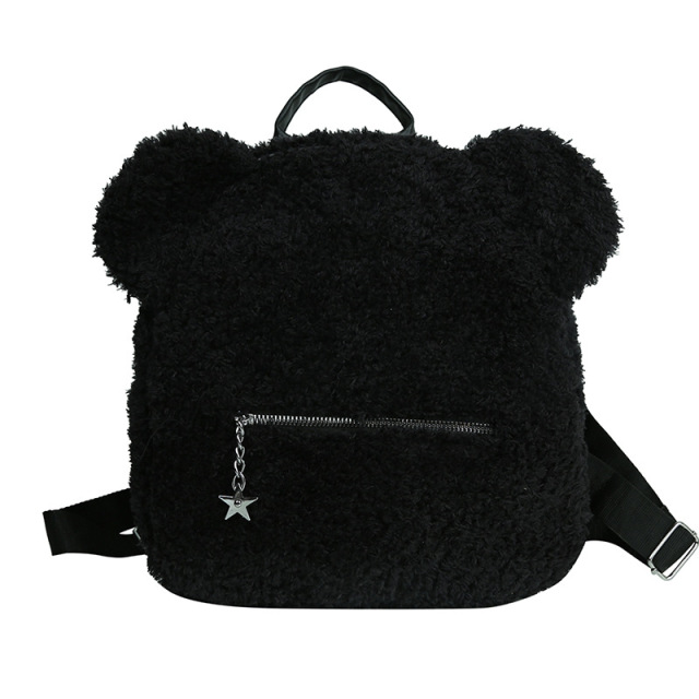 Hot Sales Korean Ladies Plush Cute Bag Backpack Mini Backpacks for Girls Stylish