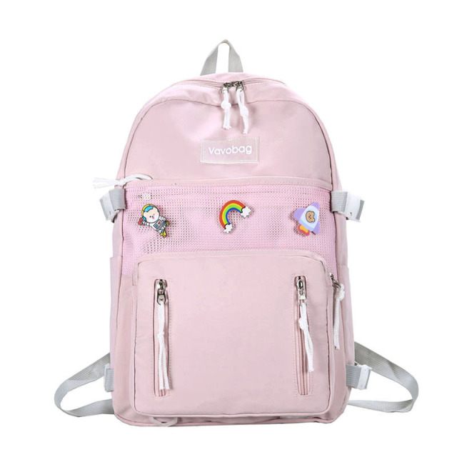 Personalised Fashion Korean Style Beautiful Girl High School Student Nylon Durable Backpack