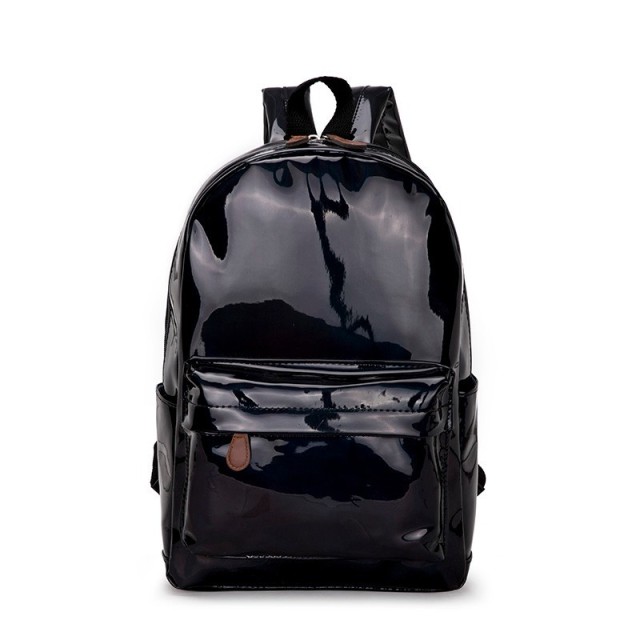 New Unique Popular Stylish Leather Holographic Laser Travel Backpack Bag