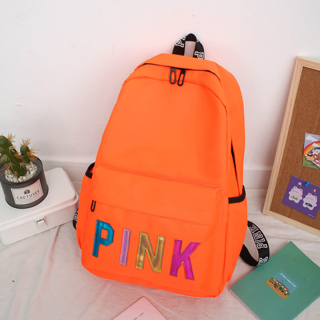 Pink Multifunctional Travel Waterproof Backpack with Laptop Compartment for Girls