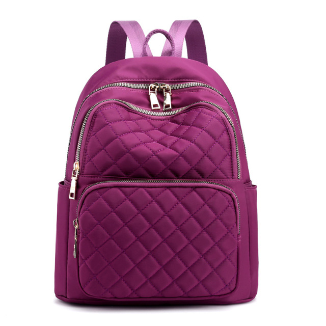 Trending Modern Leisure Simple Solid Color Lady Women Backpack Bag for College