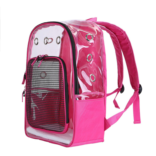 Fashion Multifunctional Transparent PVC Pet Travel Carrier Backpack