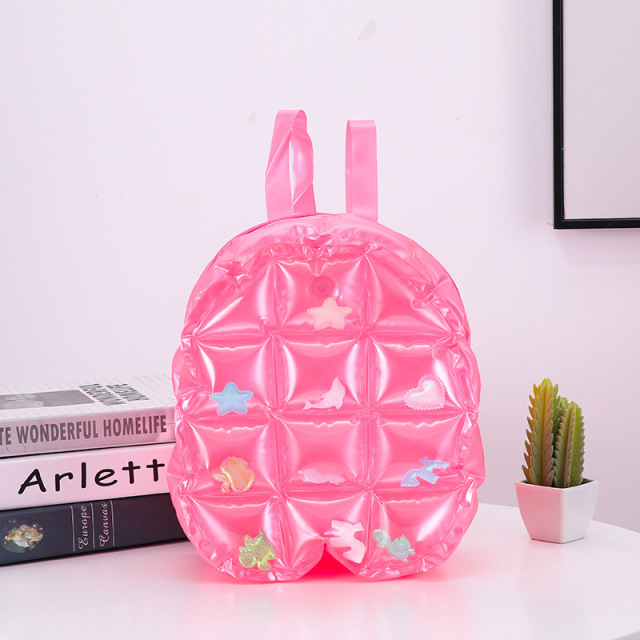 Trendy Candy Colors Ecofriendly Small Inflatable PVC Beach Backpack for Kids