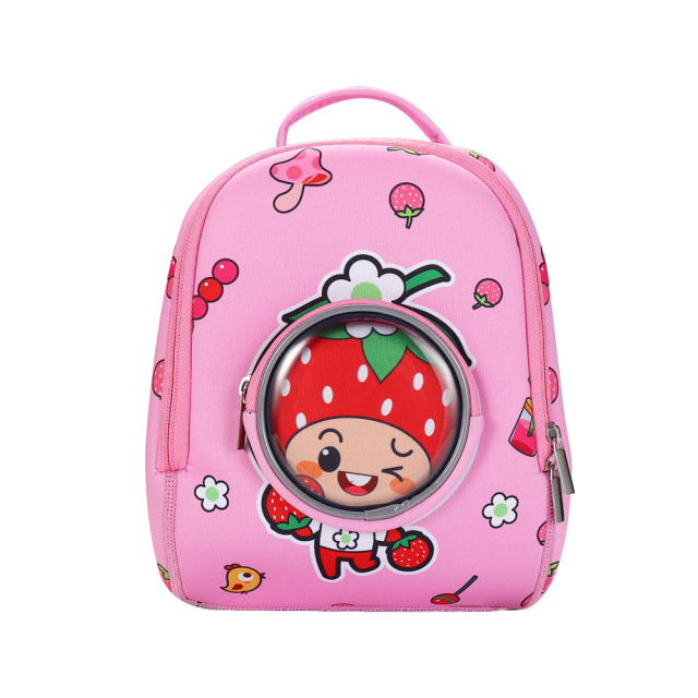 New Fashion High Capacity Cute Fruit Neoprene Children Backpack Bags