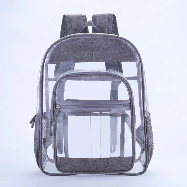 Wholesale Price Stylish Simple Waterproof Backpack PVC Clear Plastic Backpacks