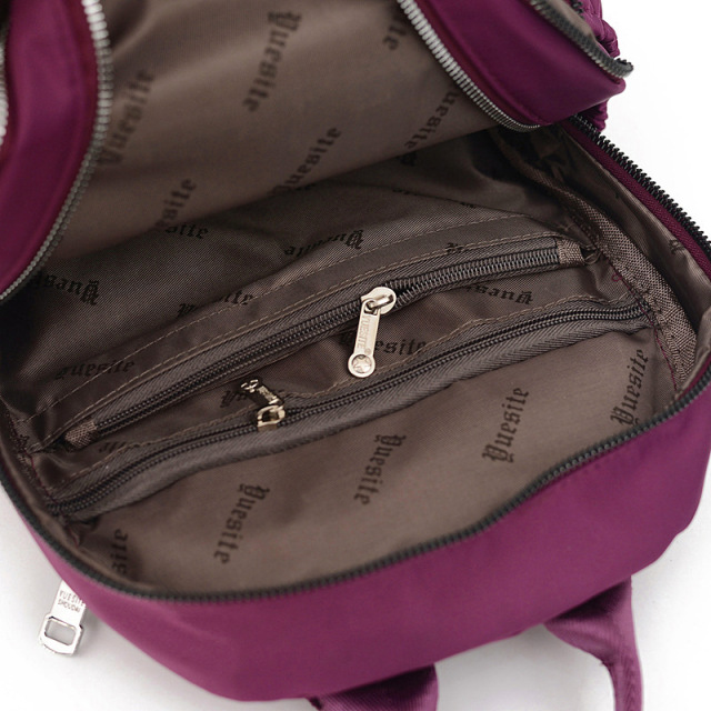 Trend 2021 Western Style Diamond Lattice Women Nylon Backpack Bag