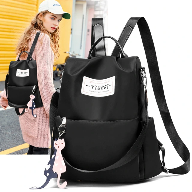 2021 Stylish Simple Oxford Anti-theft Backpack Women Multifunctional Sling Bag