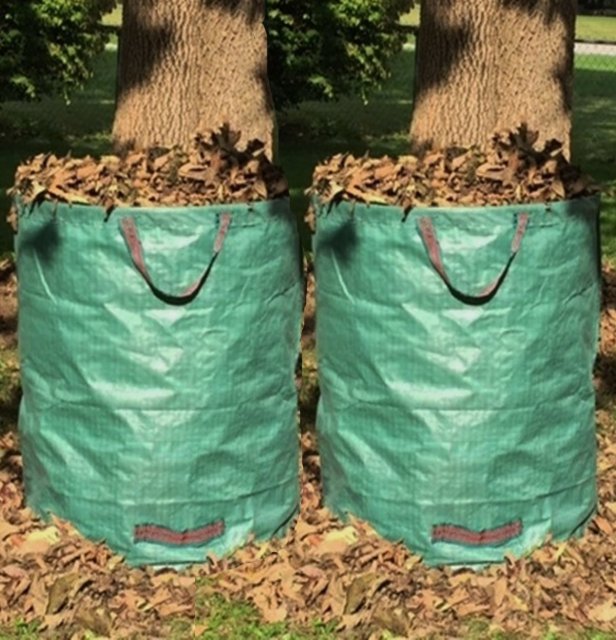 Large Size Waterproof PP Woven Deciduous Fallen Leaves Bag Garden Storage Bag