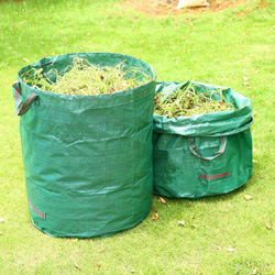 Large Size Waterproof PP Woven Deciduous Fallen Leaves Bag Garden Storage Bag