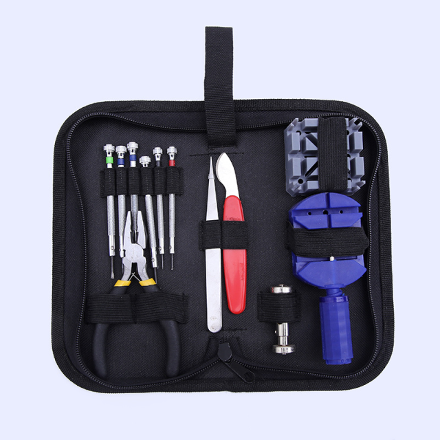 Fast Delivery Practical Heavy Duty 600D Oxford Watch Repair Tool Kit with Zipper