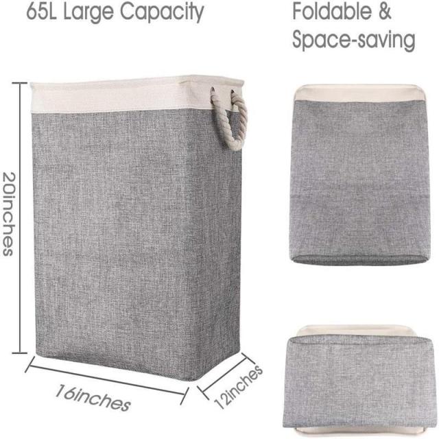 Large Capacity Oxford Dirty Clothes Storage Bag Organizer,Foldable Laundry Bags&amp;Baskets with Handles