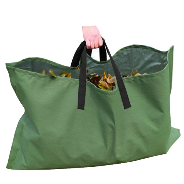 OEM Outdoor Durable Folding 600D Leaf Bags Clean Up Garden Farm Trash Bag Holder