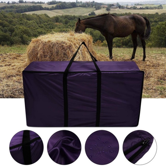 Large Size Portable Water Resistant Oxford Hay Bale Grass Storage Bag Horse Feed Hay Sacks Carry Bag