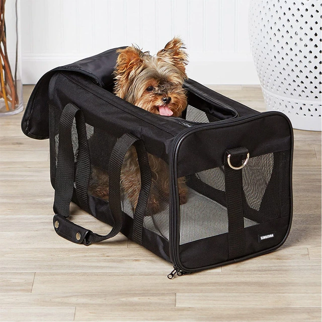 Wholesale OEM Mesh Pet Carrying Bag Holder Outdoor Travel Pet Cages for Small Dogs and Cats