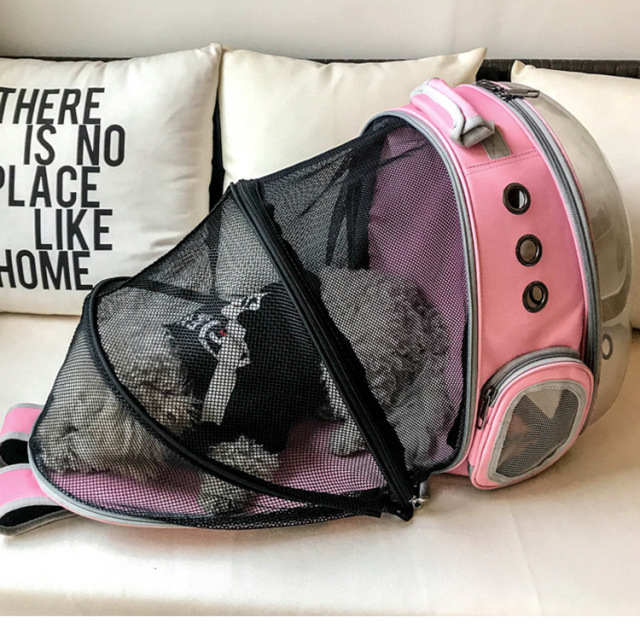 Transparent Bubble Recycled Outdoor Travel Space Capsule Astronaut Breathable Dog Cat Pet Carrier Backpack