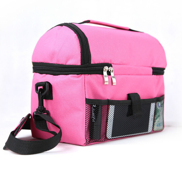 Wholesale Large Size Oxford Heat Preservation Cooler Lunch Bags Picnic Bag 4 Person for Ladies