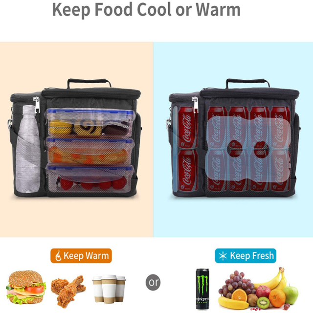 Amazon Best Selling Outdoor Hot Cold Thermal Bags Lunch Picnic Cooler Bag for Food