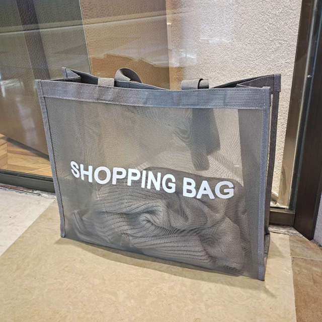 Custom LOGO Large Tote Bags Branded Shopping Bags,Durable Women Diving Gym Travel Mesh Bag