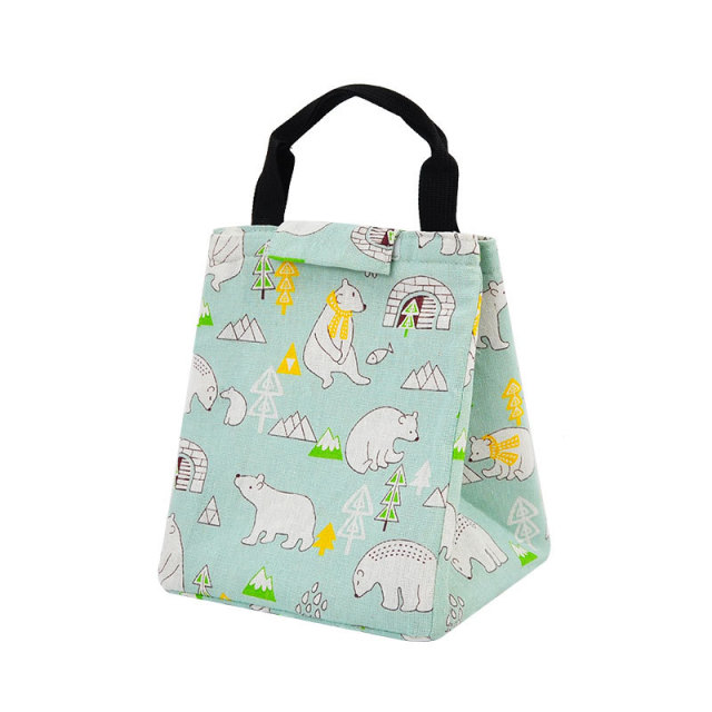 Wholesale Cheap Eco Friendly Cute Ladies Fashion Lunch Bag Food Thermal Tote Bags