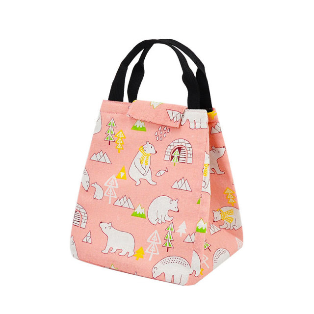 Wholesale Cheap Eco Friendly Cute Ladies Fashion Lunch Bag Food Thermal Tote Bags