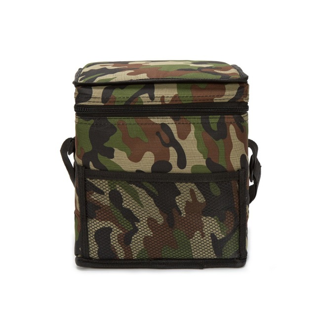 Outdoor Durable Camouflage Men Thermal Lunch Food Bag Picnic Cooler Tote Shoulder Bag