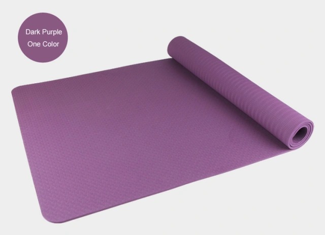 Wholesale High Quality Durable Large TPE Yoga Mat Anti Slip with Carrying Strap and Mesh Bag