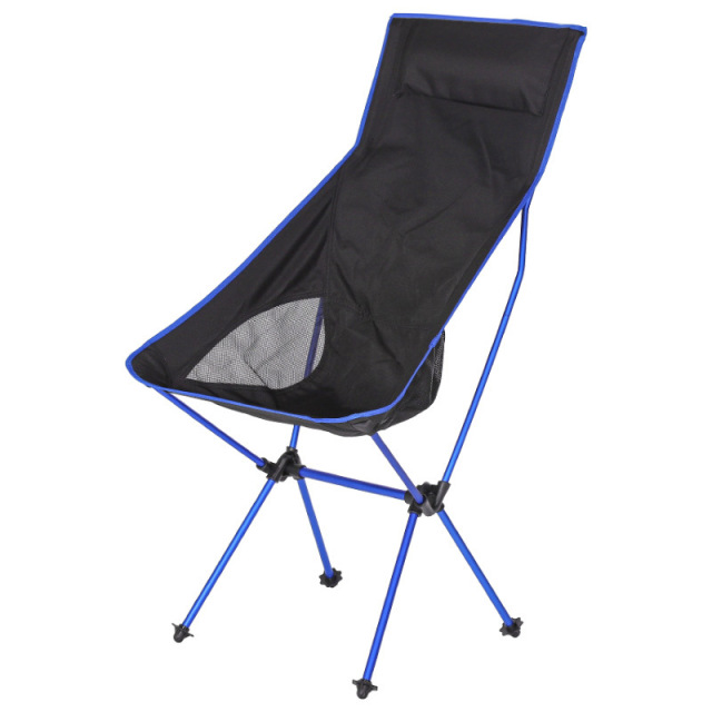 Outdoor Casual Large Size Aluminum Lazy People Beach Chair Foldable Camping Moon Chair