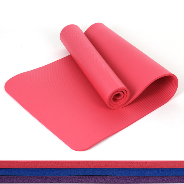Outdoor Fitness Skidproof Practical Yoga Mat Eco Friendly NBR Yoga Mats Wholesale