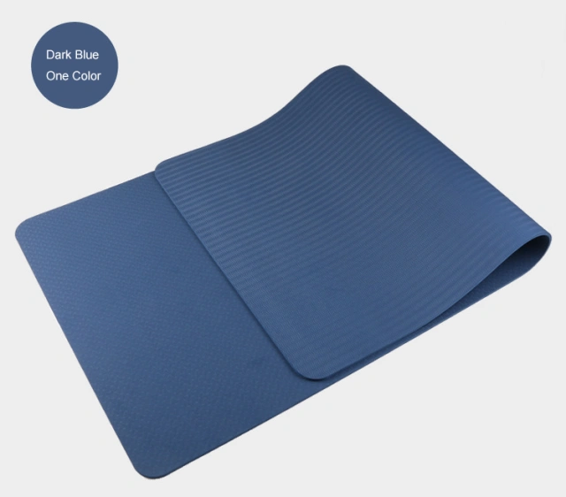 Wholesale High Quality Durable Large TPE Yoga Mat Anti Slip with Carrying Strap and Mesh Bag