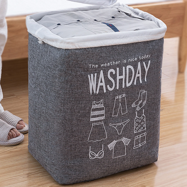 75L Large Capacity Waterproof Foldable Simple Dirty Clothes Storage Bag Basket