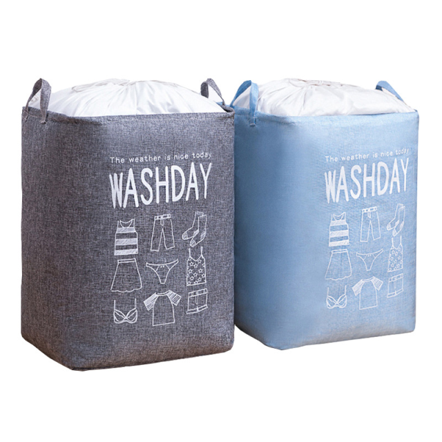 75L Large Capacity Waterproof Foldable Simple Dirty Clothes Storage Bag Basket