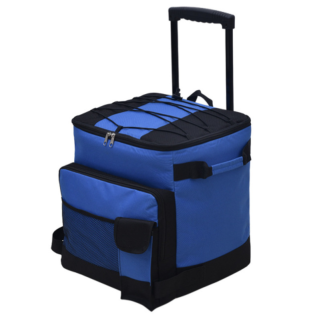 ManZhong Amazon Top Selling Outdoor Large Capacity Aluminium Foil Trolley Insulated Cooler Picnic Bag