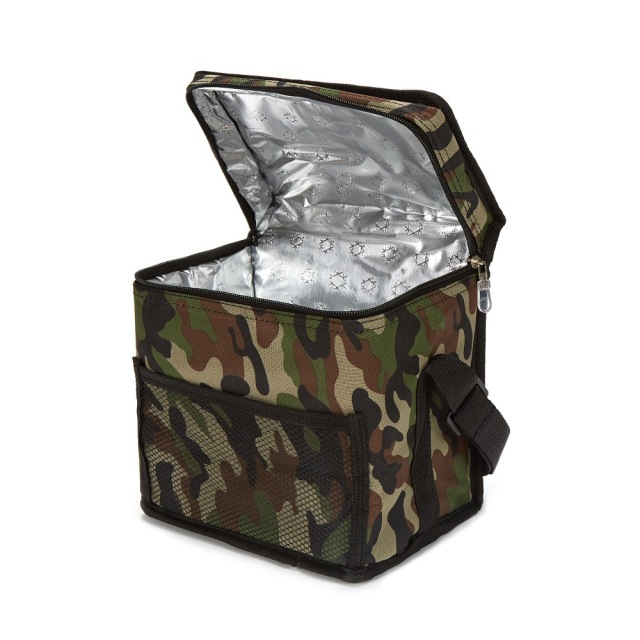 Outdoor Camouflage Oxford Hot Cold Thermal Insulated Food Shopping Lunch Bags Wholesale