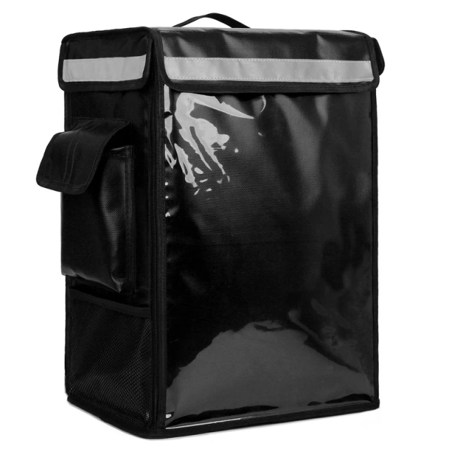 ManZhong 42L High Quality 500D Oxford Collapsible Waterproof Delivery Food Warmer Cooler Bag Backpack