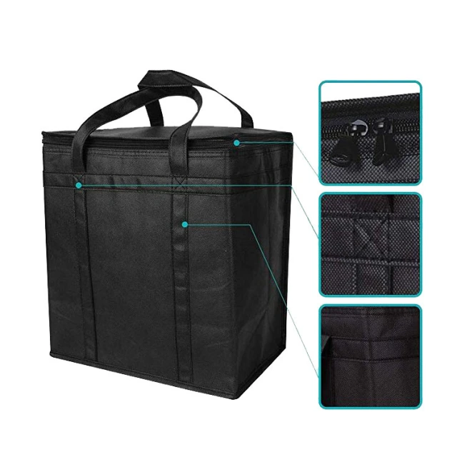 Custom Large Capacity Utility Non-woven Bike Delivery Cooler Bag