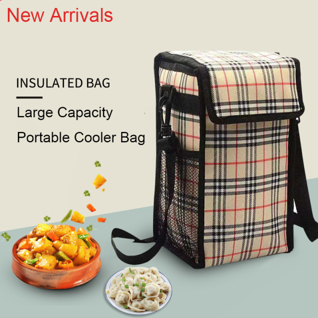 Wholesale Custom Thick Oxford Hot Cold Thermal Insulated Food Bags Lunch Tote Bag